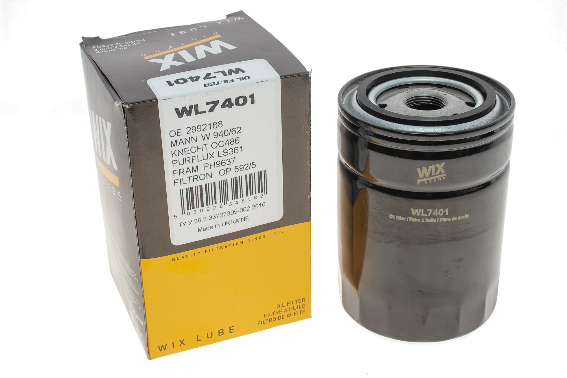 WL7401 WIX FILTERS